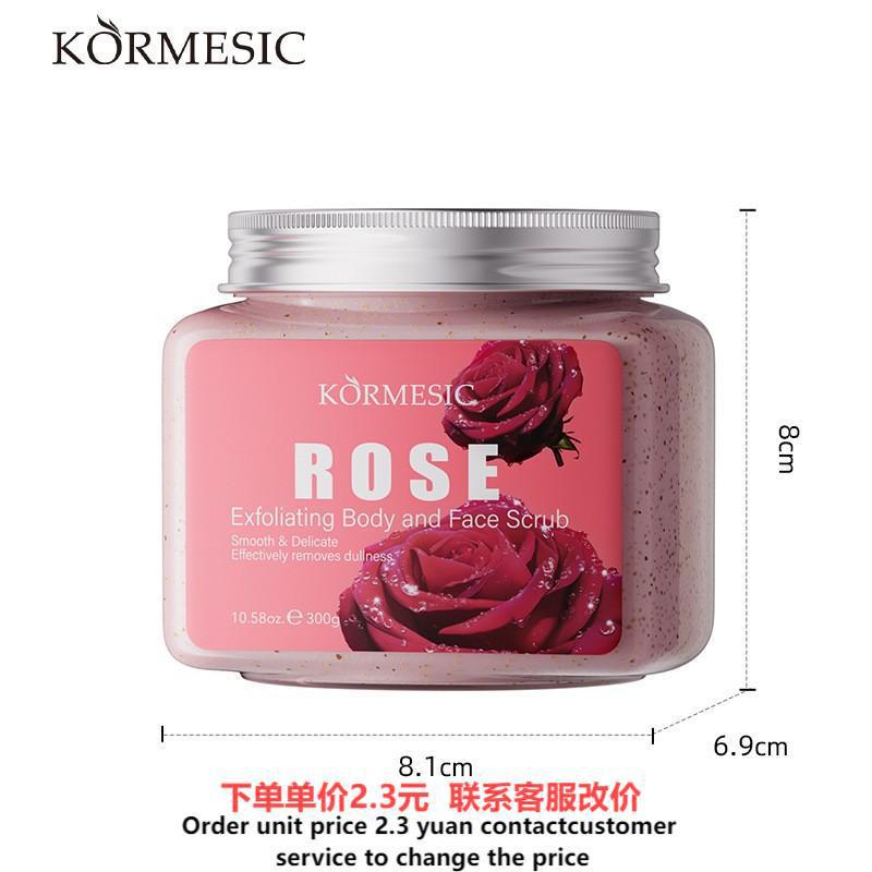 exfoliante mixto de rosas para rostro y cuerpo