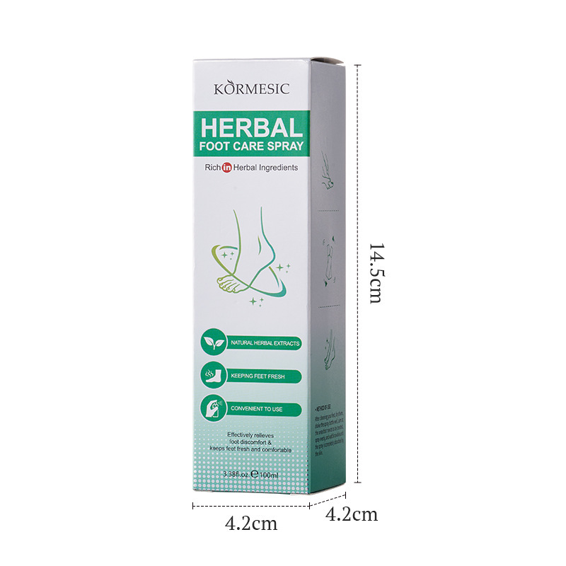 spray herbal para el cuidado de los pies