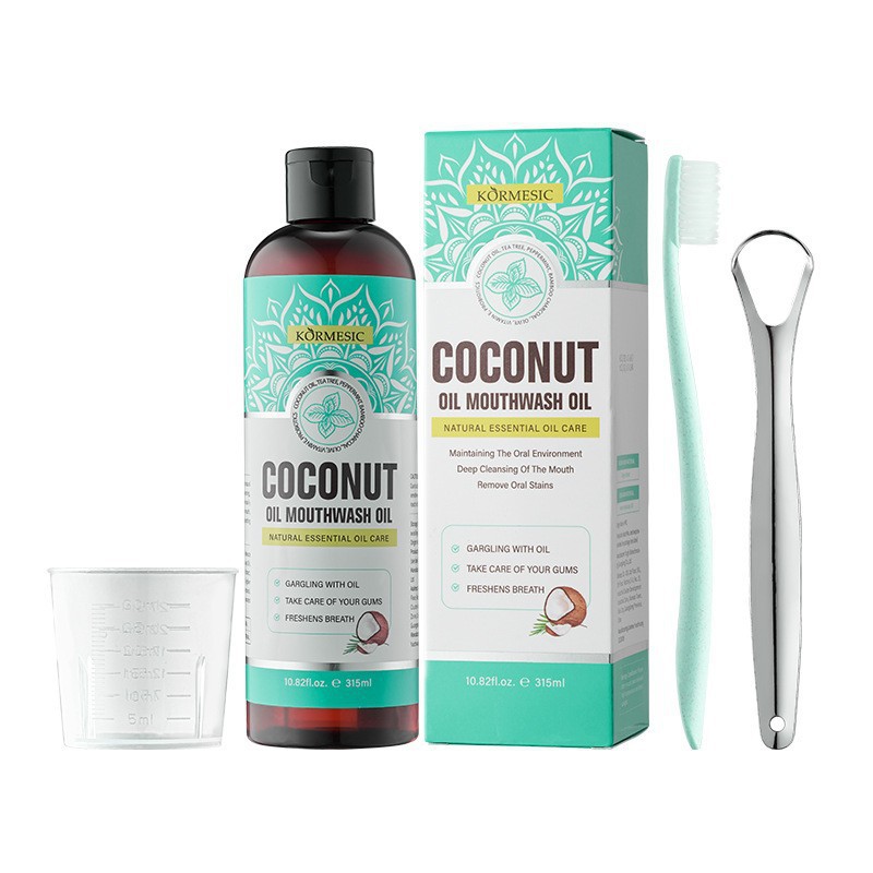 kit de enjuague bucal de aceite de coco para Oil Pulling