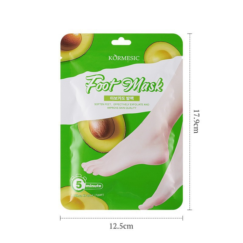 mascarilla para pies de aguacate