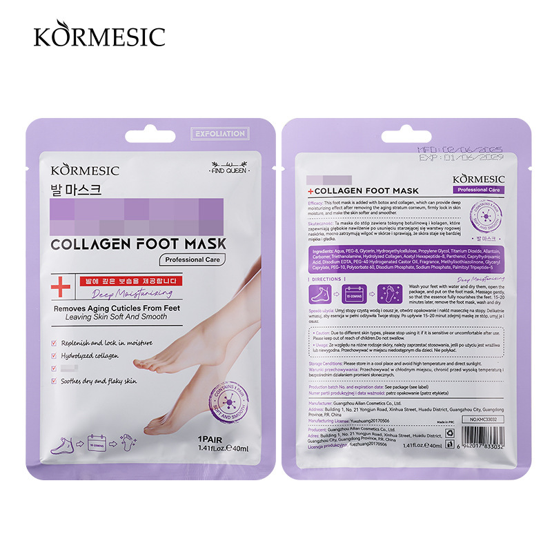 mascarilla profesional para pies con colágeno