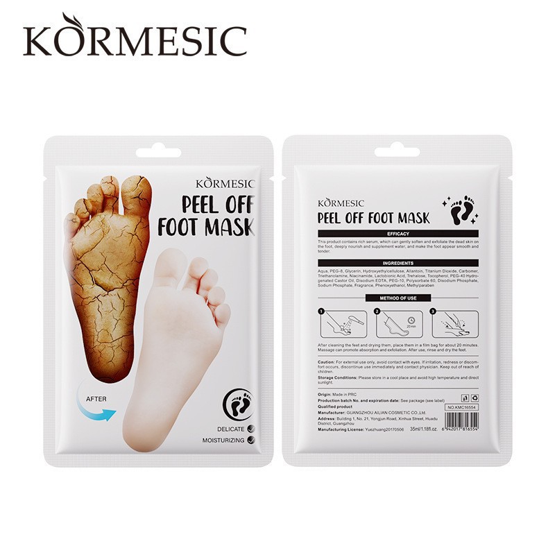 mascarilla exfoliante tipo peeling para pies