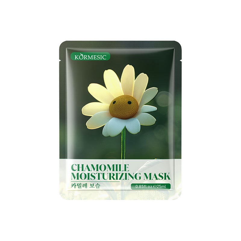 mascarilla facial hidratante y calmante de manzanilla
