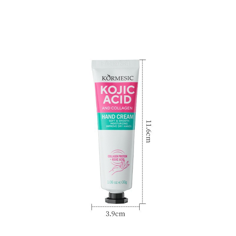 crema de manos aclarante y reafirmante con ácido kójico y colágeno